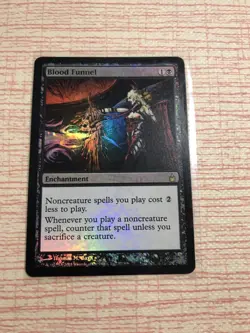 FOIL Blood Funnel - Ravnica: City of Guilds - MTG - Condition Shown In Many Pics - Image 1