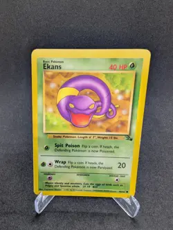 Pokemon Card Ekans 46/62 Fossil Set WOTC 1999 LP - Image 1