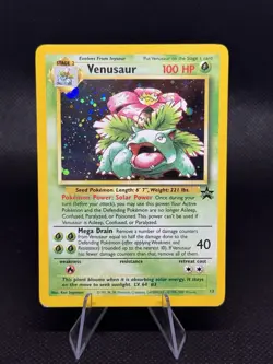 Pokemon TCG Venusaur Promo Holo Card 13 WOTC - Image 1