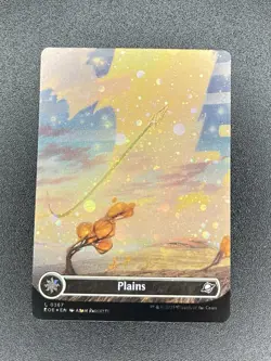 L 0262 Plains GALAXY FOIL BORDERLESS Full Art Land Edge of Eternities MTG Card - Image 1