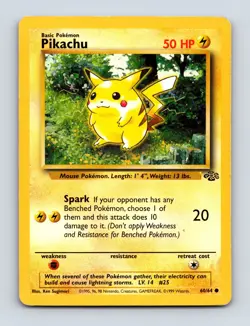 Pikachu Unlimited 60/64 Common Jungle Light Play Near Mint Pokemon Card - Image 1