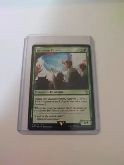 MTG Final Fantasy Generous Patron 305 Rare With Topload Sleeve - Image 1