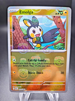 Emolga 029/086 Masterball Holo SV Black Bolt Pokemon Card TCG NM - Image 1