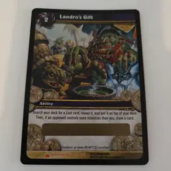 World of Warcraft WoW TCG -Landro's Gift Loot Card - Unscratched - Image 1