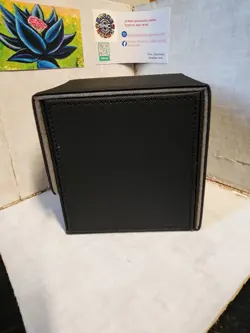 Card Deck Box MTG Yugioh TCG, Card Storage Box with Dividers Holds 100+ Black - Image 2
