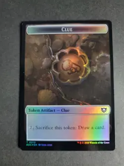 Beast 0005 / Clue 0010 (Foil) Token MTG Edge of Eternities Commander - Image 2