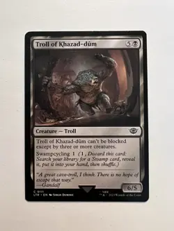 Troll of Khazad-dum - MTG The Lord of the Rings: Tales of Middle-earth - NM - Image 1