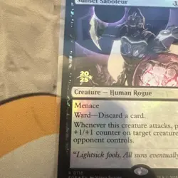 MTG Sunset Saboteur Edge of Eternities Foil Pre-Release Stamped! #0116 - Image 3