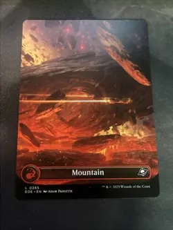 Mountain (0265) (Borderless) [Edge of Eternities] Magic MTG - Image 1