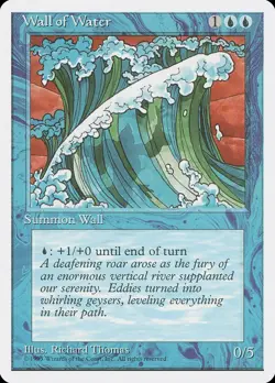 MTG WALL OF WATER PLAYED - MURO D'ACQUA - FWB ITALIAN - Image 1