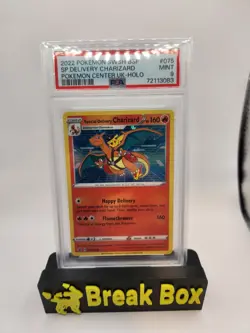 2022 POKEMON SWSH BLACK STAR PROMO #075 SPECIAL DELIVERY CHARIZARD-HOLO PSA 9 - Image 1