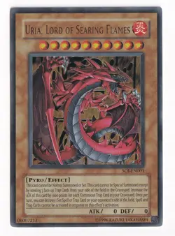 Uria Lord of Searing Flames Unlimited YuGiOh Shadow Infinity #SOI-EN001 - Image 1