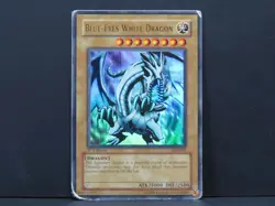 Blue-Eyes White Dragon LOB-001 1st Edition North American Yugioh Card - Image 1