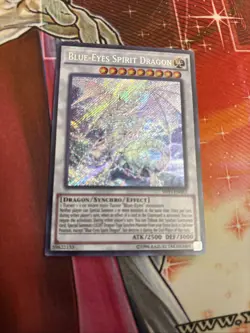YUGIOH! Blue Eyes Spirit Dragon SHVI-EN052 Secret Unlimited Edition NM - Image 1