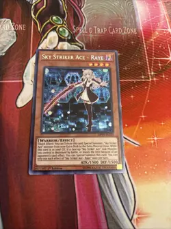 Yugioh! Sky Striker Ace - Raye MP19-EN259 Secret Rare 1st Edition NM - Image 1