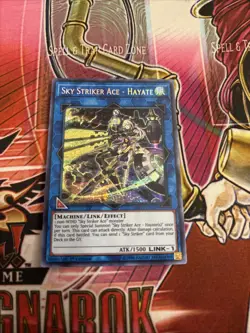 SKY STRIKER ACE - HAYATE PRISMATIC SECRET RARE MP19-EN109 YUGIOH! 1st NM - Image 1