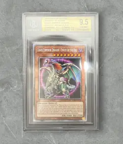 BGS 9.5 - Chaos Emperor Dragon - Envoy of the End (Platinum Secret) RA03 Yugioh! - Image 1
