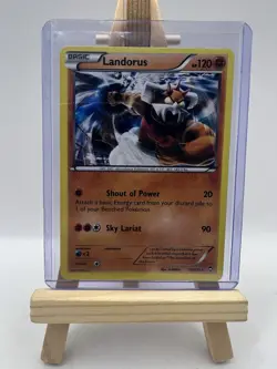 Pokemon Card Landorus 58/111 Furious Fists Rare Holo Foil XY LP 2014 - Image 1