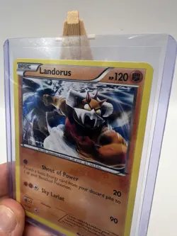 Pokemon Card Landorus 58/111 Furious Fists Rare Holo Foil XY LP 2014 - Image 3