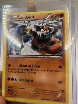 Pokemon Card Landorus 58/111 Furious Fists Rare Holo Foil XY LP 2014 - Image 4