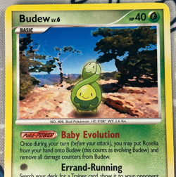 Budew 43/130 Non Holo Diamond and Pearl Base Set Pokemon Card 2007 NM/LP - Image 2