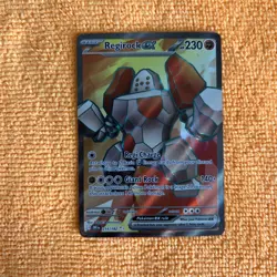 Pokemon Destined Rivals Regirock EX English Card 214/182 NM Condition - Image 1