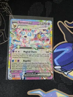 Sylveon ex 041/131 Double Rare Holo Prismatic Evolutions Pokemon Card 2025 NM - Image 1