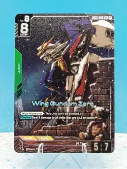 Gundam Card Game Newtype Rising Wing Gundam Zero GD01-024 LR Alt Art One Star - Image 1