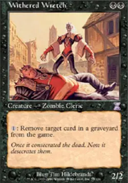 MTG magic cards 1x Withered Wretch Timeshifted Light Play, English - Image 1