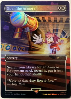 MTG Open the Armory (Rainbow Foil) Secret Lair x Sonic 2089 NM - Image 1