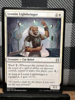 MTG TCG: Leonin Lightbringer 20/271, Phyrexia All Will Be One - Image 1