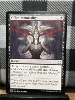 MTG TCG: Offer Immortality 102/271, Phyrexia All Will Be One - Image 1