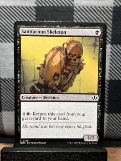 MTG TCG: Sanitarium Skeleton 129, Innistrad Remastered - Image 1
