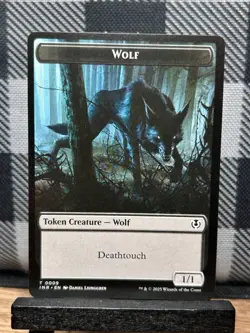 MTG TCG Wolf // Wolf 9/18, (Double-Sided Token) Innistrad Remastered - Image 1