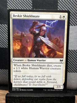 MTG TCG: Beskir Shieldmate 4/285, Kaldheim - Image 1