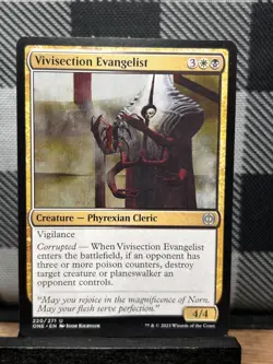 MTG TCG: Vivisection Evangelist 220/271, Phyrexia: All Will Be One - Image 1