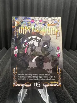 Obstagoon #115 - Cracked Ice Holo - Prisma Trick or Treat Cards - Pokemon - Image 1