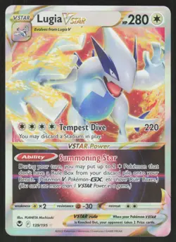 Pokemon TCG SWSH12: Silver Tempest #139/195 Lugia VSTAR NM - Image 1