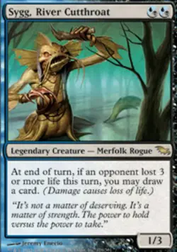 1x Sygg, River Cutthroat Moderate Play, English Shadowmoor MTG Magic - Image 1