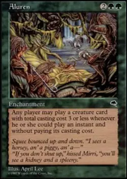 1x Aluren Light Play, English Tempest MTG Magic - Image 1