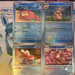 Pokemon TCG Prismatic Evolutions Pokeball Reverse Holo Bundle 5 Unique Cards - Image 2
