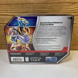 Pokemon Paradox Destinies Tin - Gouging Fire Ex - Sealed - Image 4