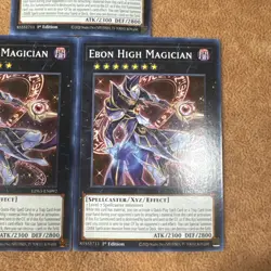 🔥 3x YUGIOH Ebon High Magician LDS3-EN092 Common 1st Edition Near Mint PLAYSET - Image 4