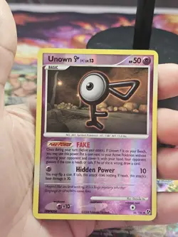 RAW! NM, Unown [F] 56/106 Reverse Holo Great Encounters Pokemon Card - Image 1