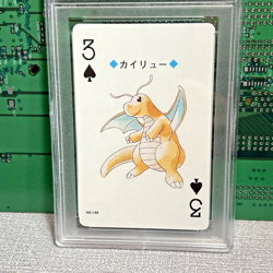 Dragonite PSA 10 Pokemon Silver Version Playing Card 149 3 of Spades Poker Lugia - Image 3