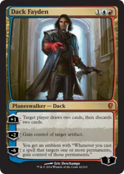 1x Dack Fayden Light Play, English Conspiracy MTG Magic - Image 1