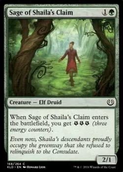 Sage of Shaila's Claim 168/284 Kaladesh MTG Magic the Gathering card - Image 1