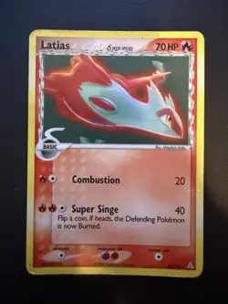 Latias 21/110 Holo Holon Phantoms Delta Species Pokemon Card TCG - MP- - Image 1