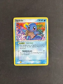 Pokemon Squirtle TCG Crystal Guardians Card 64/100 Regular Non Holo Common - MP - Image 1
