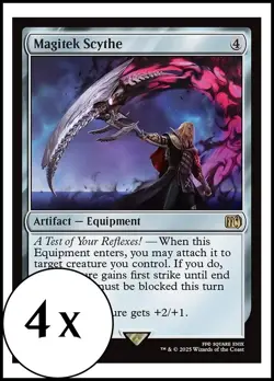 MTG - 4 x Magitek Scythe - Playset 4x x4 - Final Fantasy - FIN - Image 1